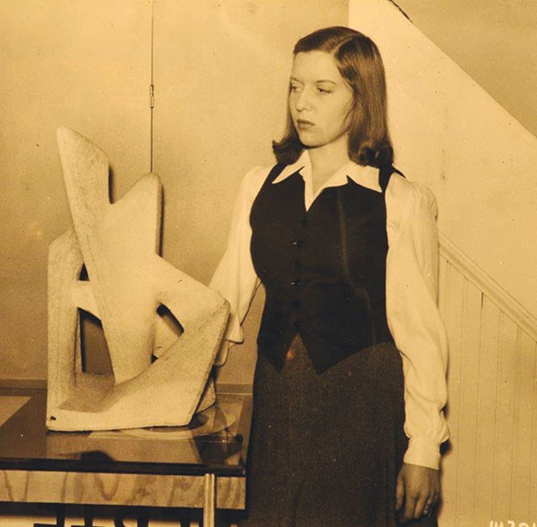 Betty Rockwell at Outlines in the 1940s.