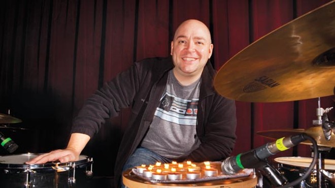 David Throckmorton holds down the beat as one of Pittsburgh's great drummers