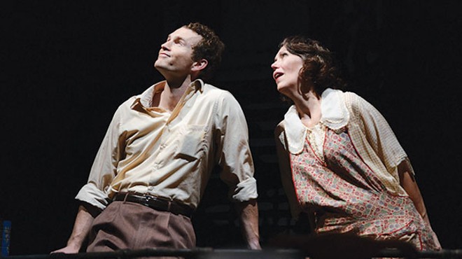 Fisher Neal and Lynne Wintersteller in The Glass Menagerie, Pittsburgh Public Theater