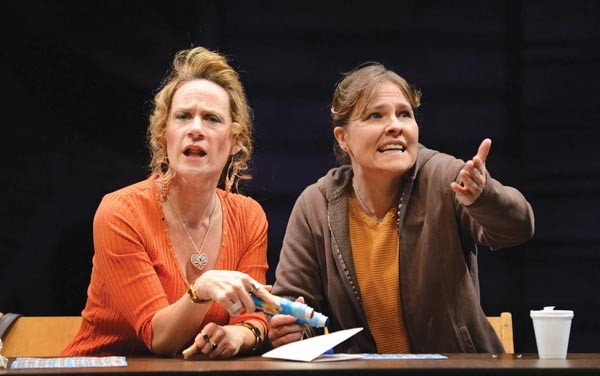 Helen Coxe (left) and Kelly McAndrew in Good People, at Pittsburgh Public Theater.