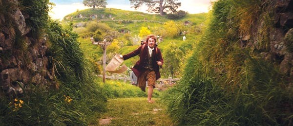He's got to ramble on: Bilbo Baggins (Martin Freeman) begins his journey.