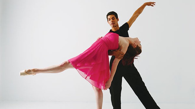 Kelsey Bartman and Alan Obuzor of Texture Contemporary Ballet at New Hazlett theater