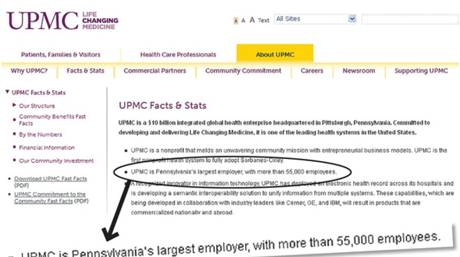 No Help Wanted: In filing to labor board, UPMC claims it has no employees