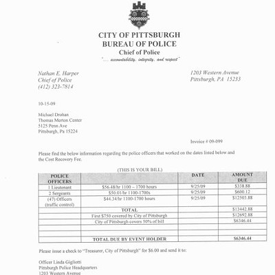 No such thing as free speech: City tries to bill Merton Center $6,000 for G-20 march