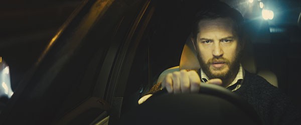 Not quite in the driver's seat: Tom Hardy as Locke
