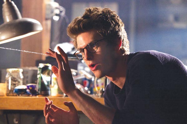 Peter Parker (Andrew Garfield) gets his web on.