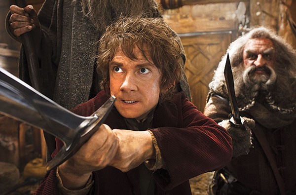 Swordplay: Bilbo Baggins (Martin Freeman) on defense
