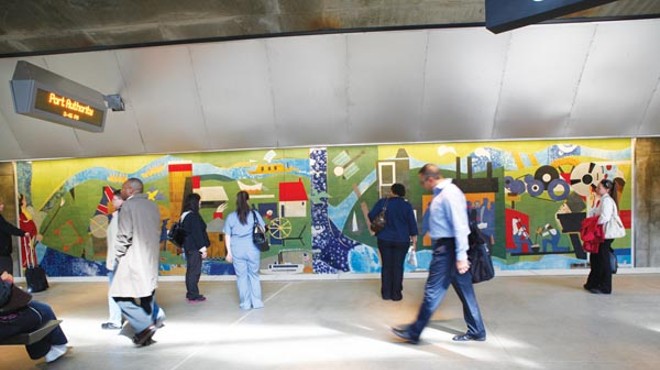 The Bearden mural in the new T station is only the latest of Pittsburgh's recently restored public art works.