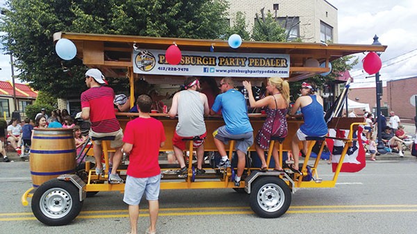 The Pittsburgh Party Pedaler at Brentwood's Fourth of July Parade