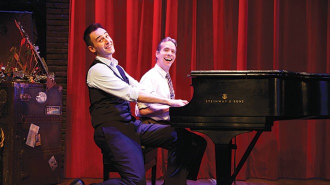 They done it: Joe Kinosian and Ian Lowe in CLO Cabaret's Murder for Two