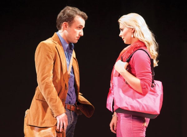 Trey Compton and Lara Hayhurst in Pittsburgh Musical Theater's Legally Blonde.