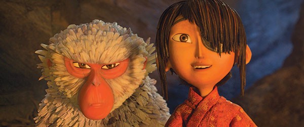 On a quest: Kubo (right), with his snow monkey