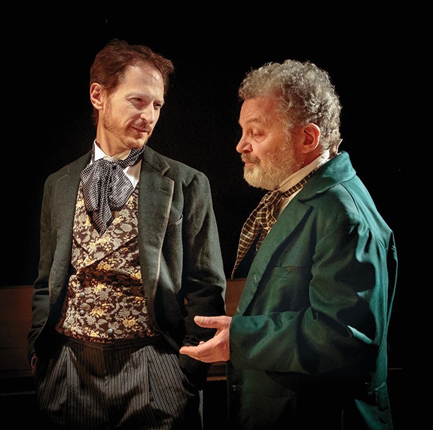 Leo Marks (left) and Sam Tsoutsouvas in Kinetic Theatre’s Three Days in the Country