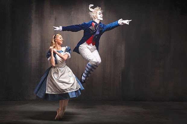 Hannah Carter and William Moore in PBT’s Alice in Wonderland
