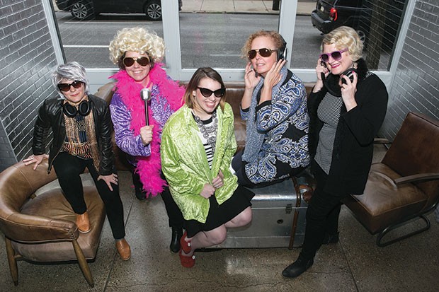 Organizers of The Andy Warhol Museum’s Autism Acceptance Disco, from left: Danielle Linzer, Leah Morelli, Jessica Benham, Lu Randall and Nicole Dezelon