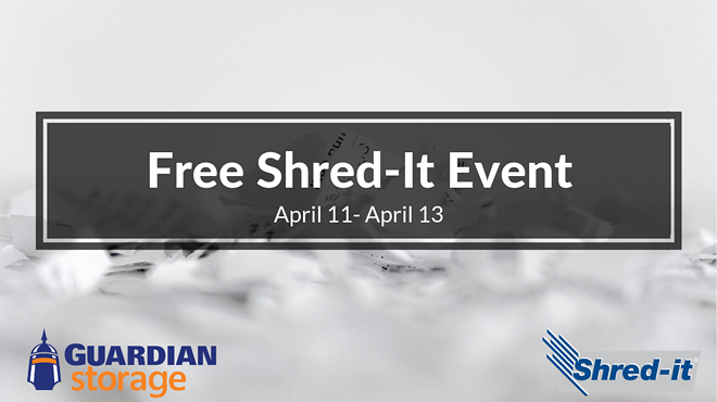 Guardian Storage FREE Shred-It Event