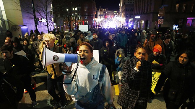 Hundreds protest following not guilty verdict of Antwon Rose shooter Michael Rosfeld