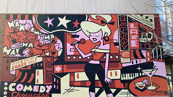 Pittsburgh Improv and Pandora unveil an interactive mural