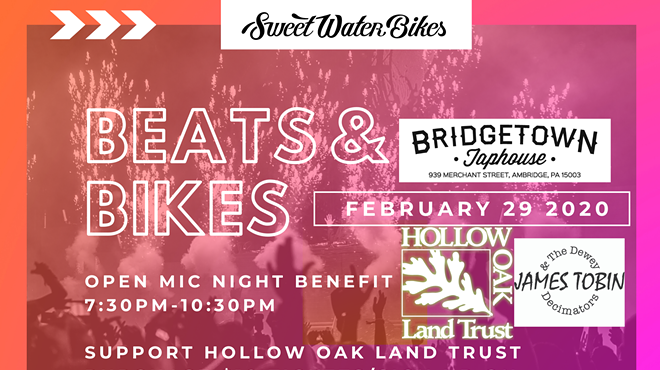 SweetWater Beats & Bikes Open Mic Benefit Concert for Hollow  Oak Land Trust