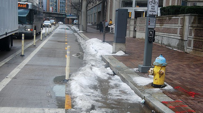 Cyclists wonder why Pittsburgh streets and sidewalks were plowed, but bike lanes went untouched