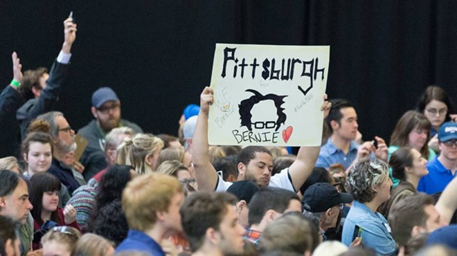 Bernie Sanders speaks to thousands at Pittsburgh rally