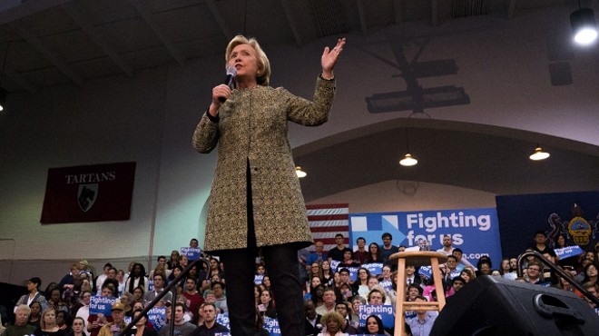 Presidential candidate Hillary Clinton visits Pittsburgh at Carnegie Mellon University rally