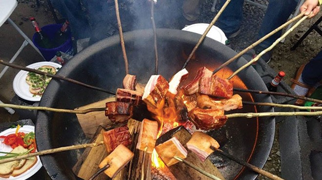 A North Side Hungarian restaurant holds its second annual bacon roast