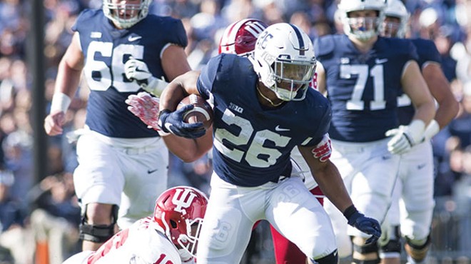 Penn State running back Saquon Barkley is loaded with talent but saddled with history