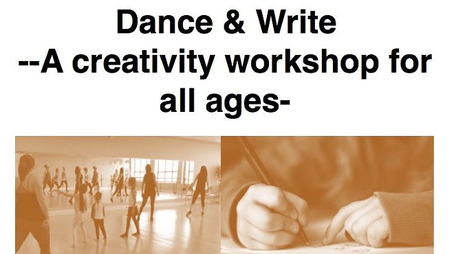 Dance & Write Creativity Workshop for all ages