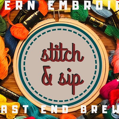 Modern Embroidery Sip & Stitch at East End