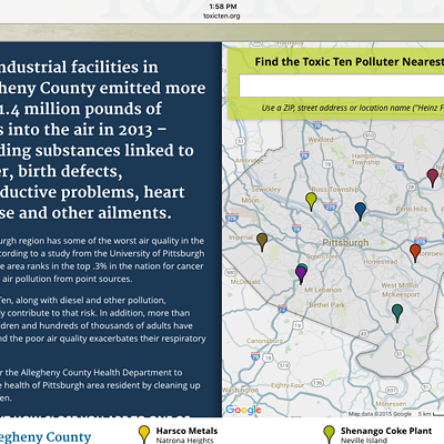 New website lets residents check how close they live to Allegheny County's top ten polluters