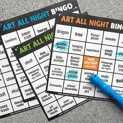 Play Art Bingo at Lawrenceville’s Art All Night and win a City Paper prize pack