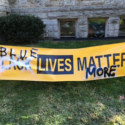 Pittsburgh church replaces vandalized Black Lives Matter banner