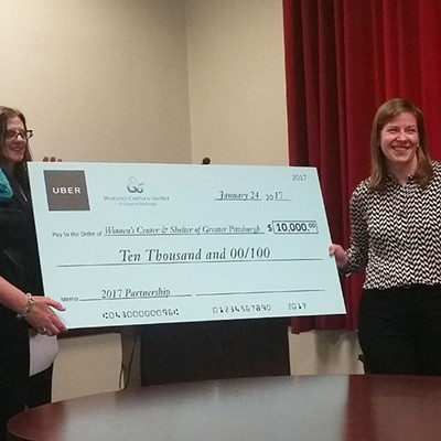 Uber donates $10,000 to the Women's Center and Shelter of Greater Pittsburgh