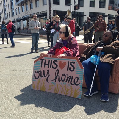 Pittsburgh affordable-housing advocates rally in East Liberty; decry public subsidies to luxury development