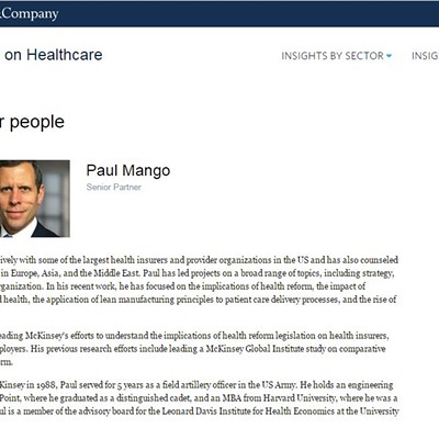 Gubernatorial candidate Paul Mango led an effort on health-care reform, but is silent on GOP health-care plan