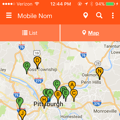 Two Pitt students working at Radio Shack built an app that tracks food trucks in real time