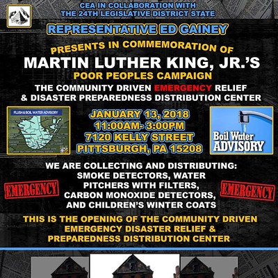 More MLK Day events in Pittsburgh include community collection of smoke detectors, water filters