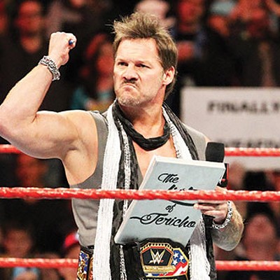 Professional wrestler Chris Jericho’s rock band Fozzy performs at Jergel’s Rhythm Grille on April 3
