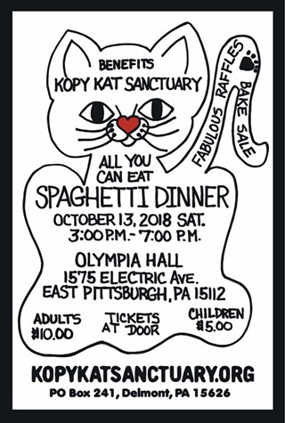 Kopy Kat Sanctuary 9th Annual Spaghetti Dinner