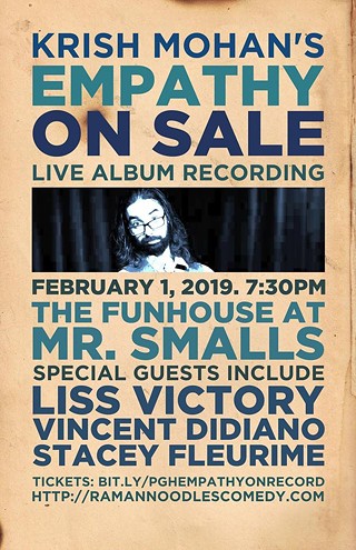 Krish Mohan's Empathy On Sale! Live Stand Up Comedy Album Recording! at The Funhouse at Mr. Smalls