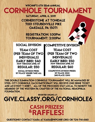 WPCNHF's 6th Semi-Annual Cornhole Tournament