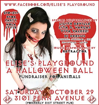 Elise's Playground, Halloween Party, Fundraiser for Animals