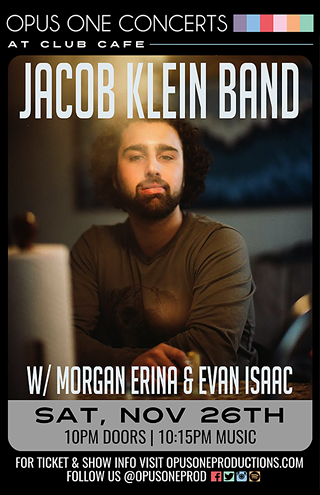 Jacob Klein Band w/ Morgan Erina, Evan Isaac