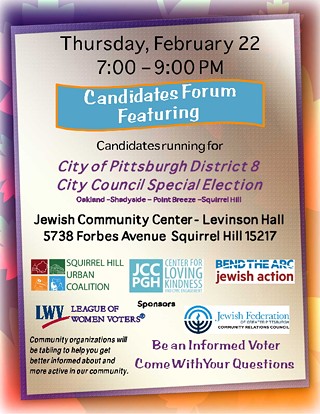 Candidate Forum: Pittsburgh City Council District 8 Special Election