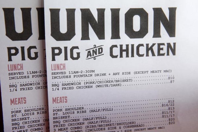 Union Pig & Chicken