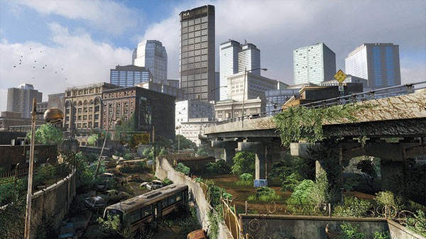 You thought your commute was rough: Pittsburgh, as depicted in The Last of Us video game.