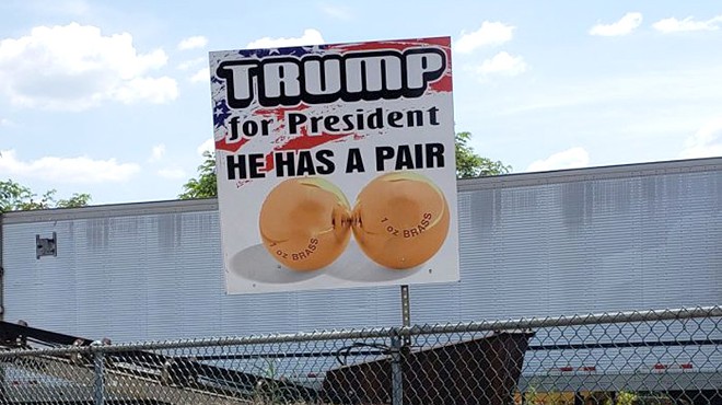 Highway signs at edge of Allegheny County admire Donald Trump’s balls, encourage ‘breeding’