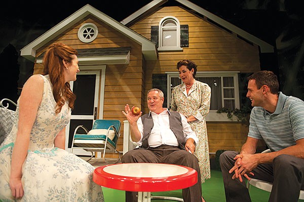 Daina Michelle Griffith, Phillip Winters, Penelope Lindblom and Shaun Cameron Hall in the REP's All My Sons.