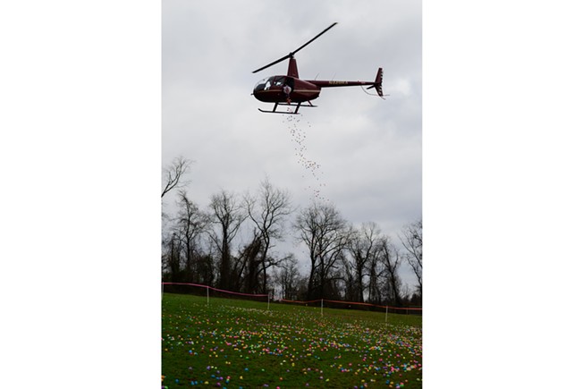 Easter Egg Helicopter Drop